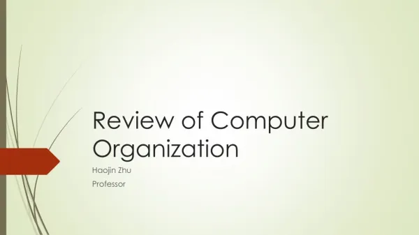 Review of Computer Organization