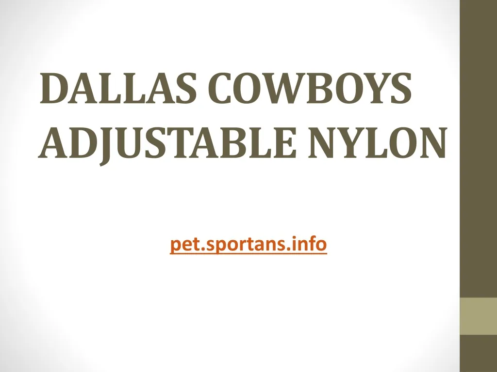 dallas cowboys adjustable nylon
