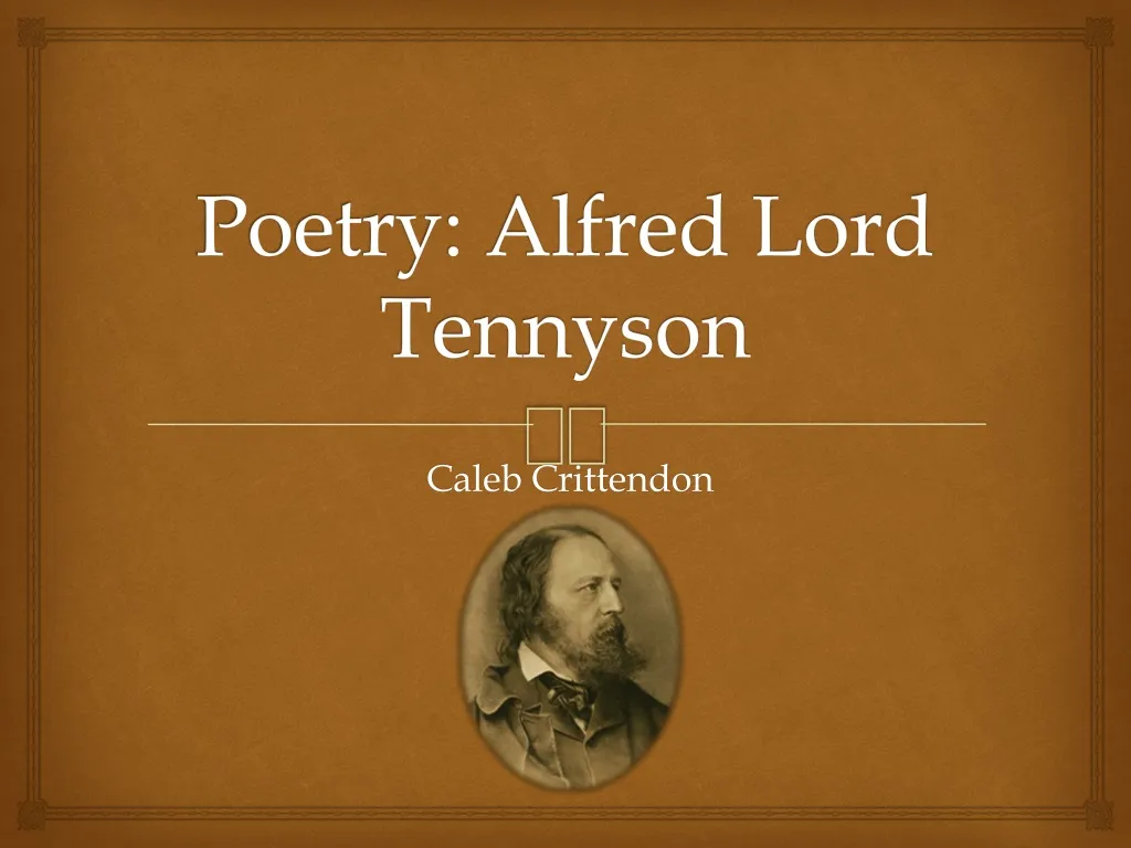 poetry alfred lord tennyson