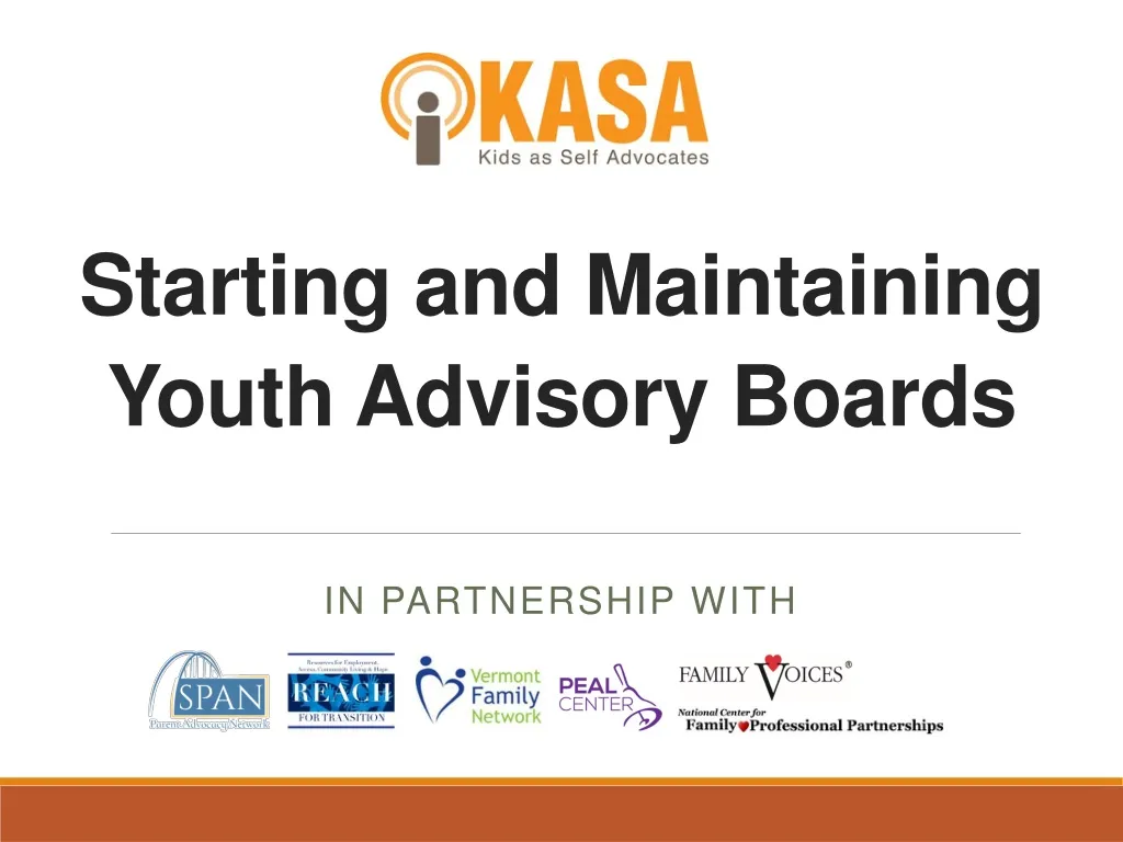 starting and maintaining youth advisory boards