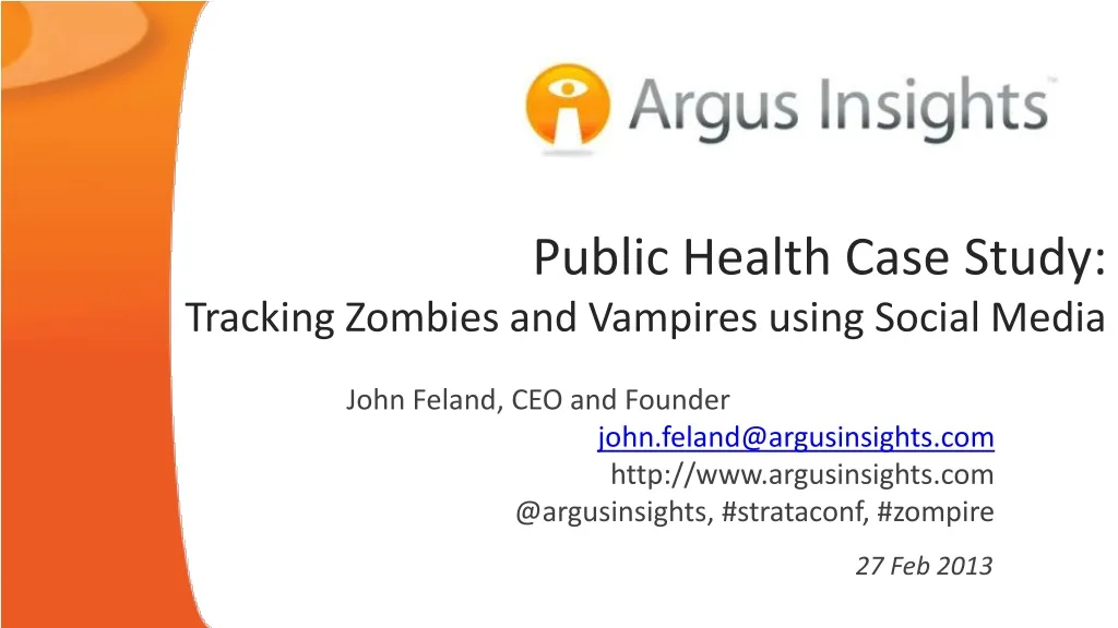 public health case study tracking zombies and vampires using social media