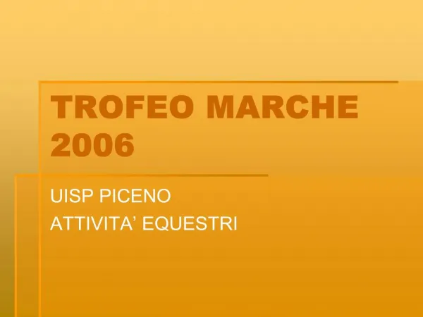 TROFEO MARCHE 2006