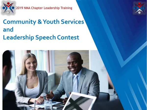 Community Activities Management Week in America NMA Leadership Speech Contest