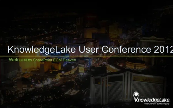 KnowledgeLake User Conference 2012