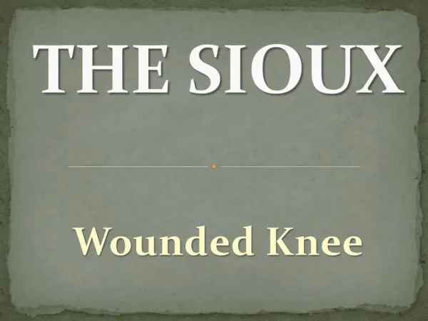 THE SIOUX