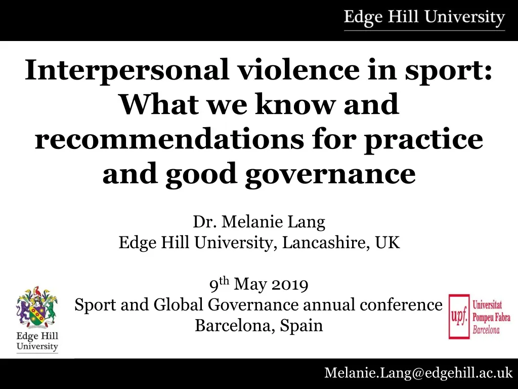 interpersonal violence in sport what we know