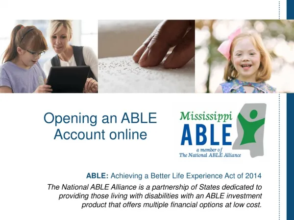 Opening an ABLE Account online