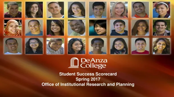 Student Success Scorecard Spring 2017 Office of Institutional Research and Planning