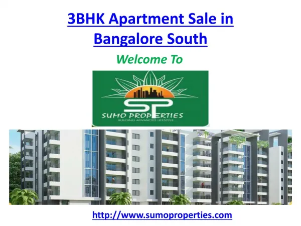  3 BHK Apartment Sale in Bangalore south