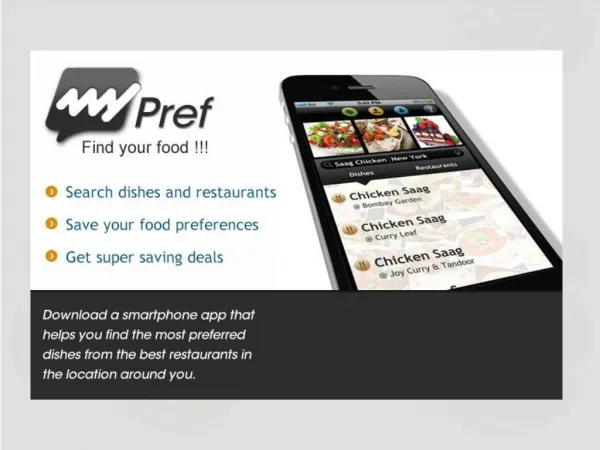 MyPref – A mobile app to find best Indian Restaurant/Food