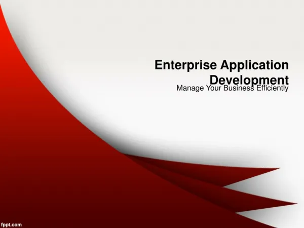 Manage Your Business Efficiently with Enterprise Application