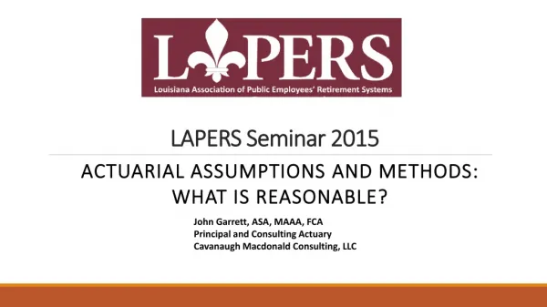 LAPERS Seminar 2015