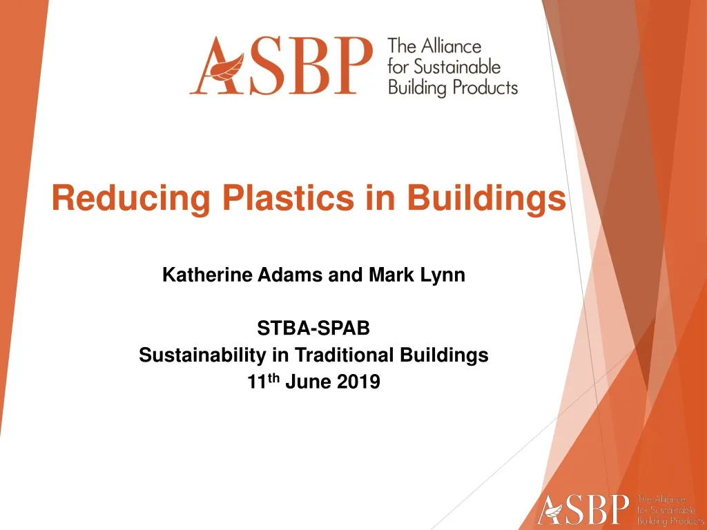 katherine adams and mark lynn stba spab sustainability in traditional buildings 11 th june 2019