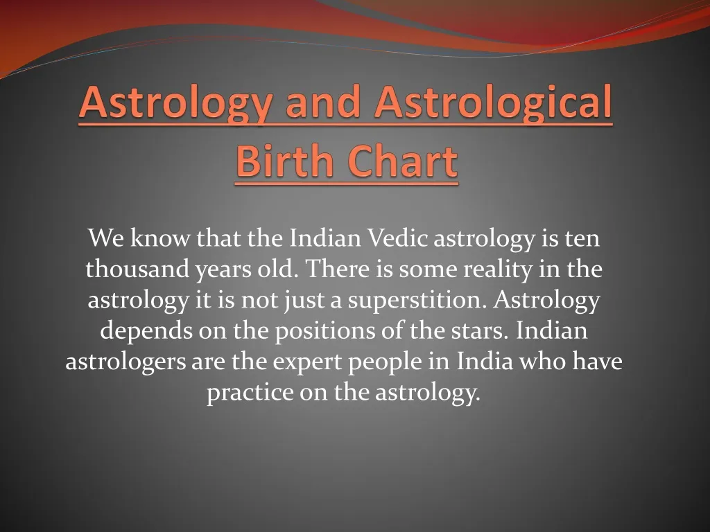 astrology and astrological birth chart