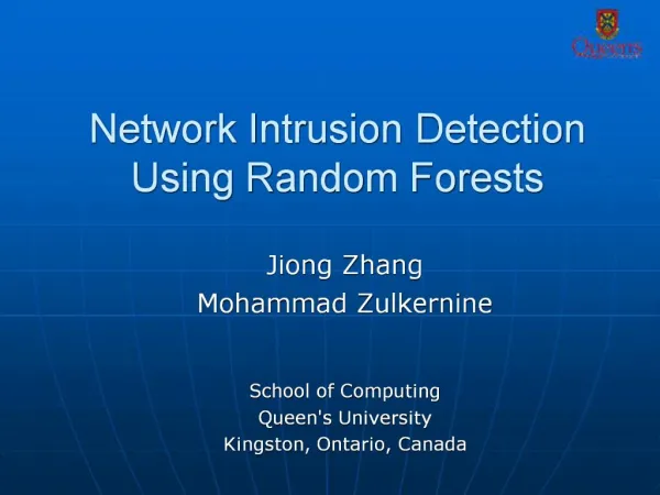 Network Intrusion Detection Using Random Forests