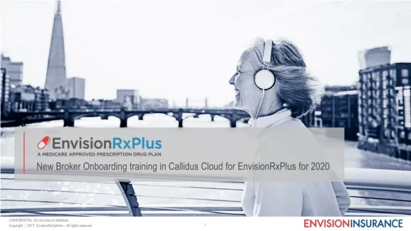 New Broker Onboarding training in Callidus Cloud for EnvisionRxPlus for 2020