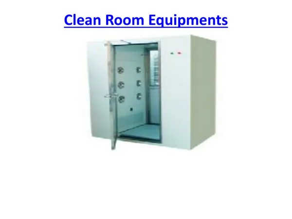 Clean Room Equipments