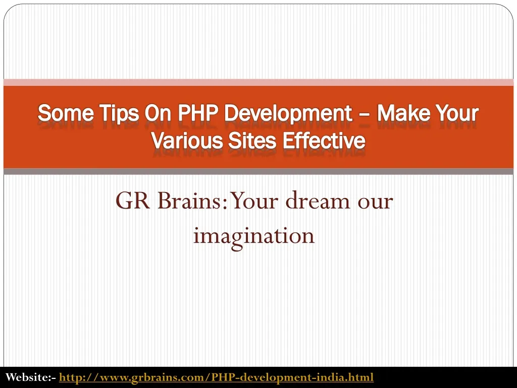 some tips on php development make your various sites effective