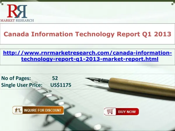 Canada Information Technology Market Report Q1 2013