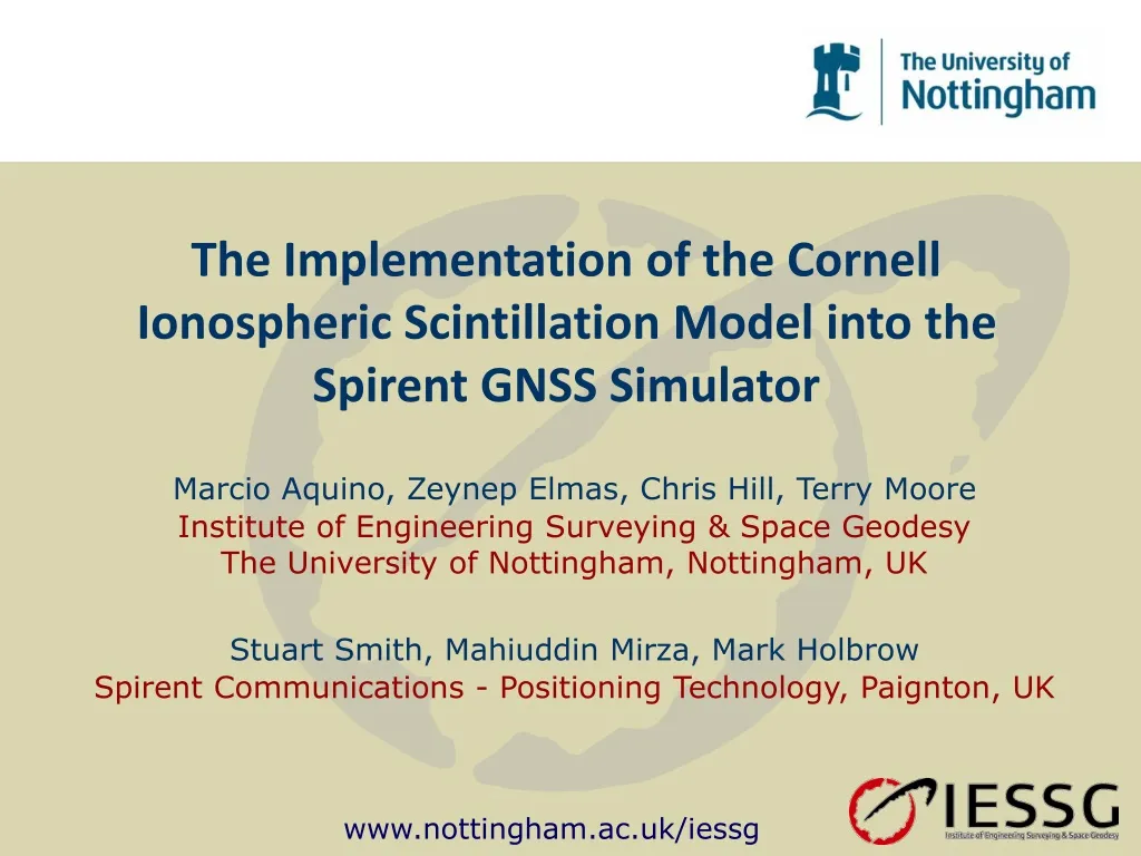 the implementation of the cornell ionospheric