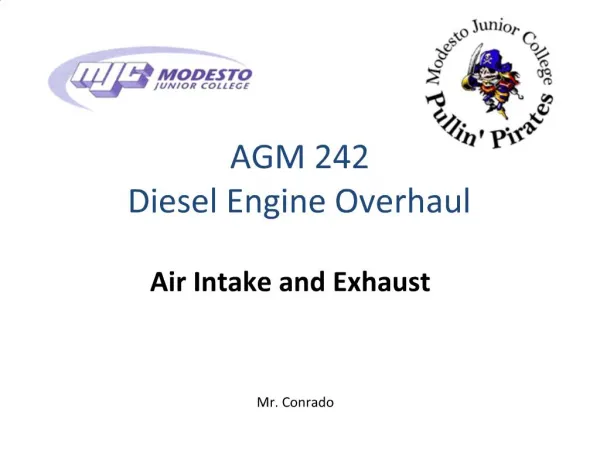 AGM 242 Diesel Engine Overhaul