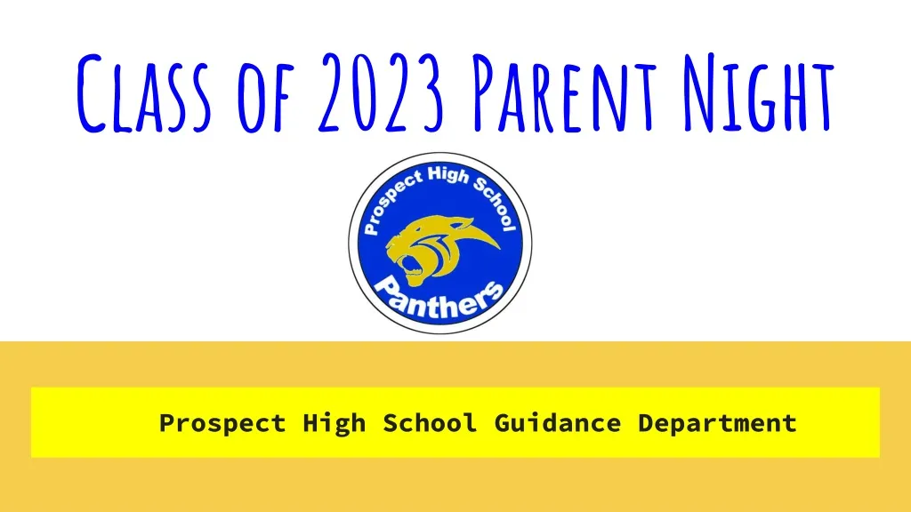 class of 2023 parent night