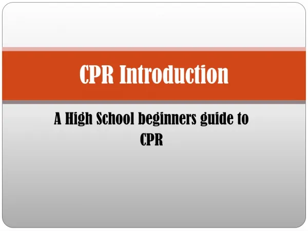 CPR Introduction