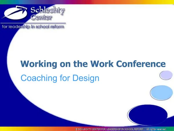 Working on the Work Conference