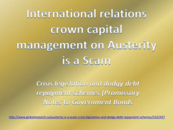 International relations crown capital management Austerity