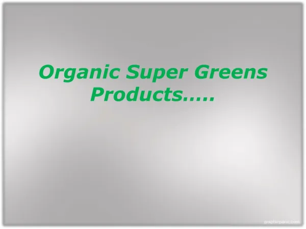 Daily Organic Super Greens