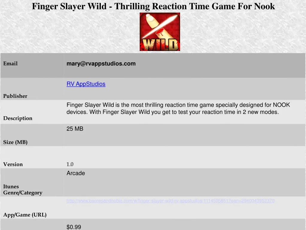 finger slayer wild thrilling reaction time game