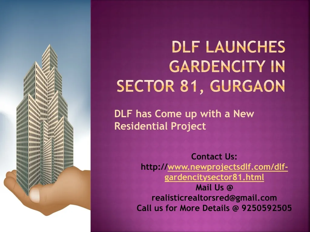 dlf launches gardencity in sector 81 gurgaon