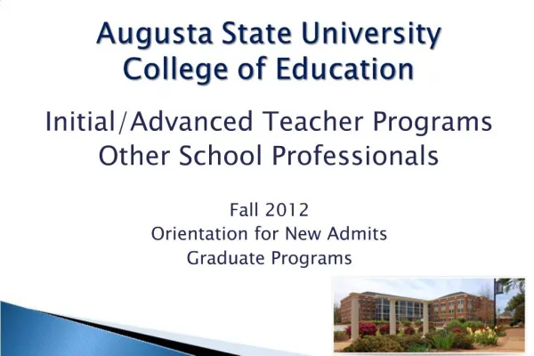 Augusta State University College of Education