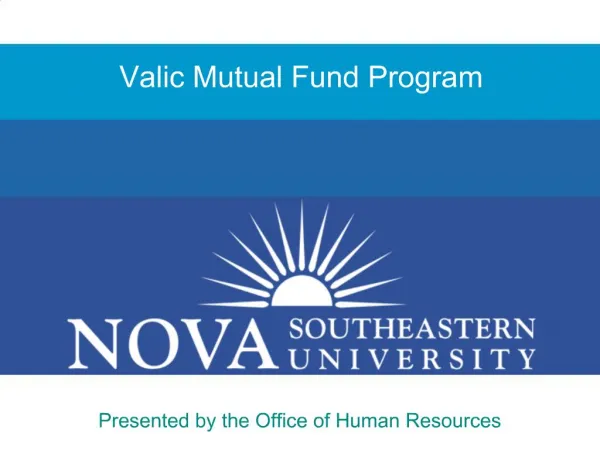 Valic Mutual Fund Program