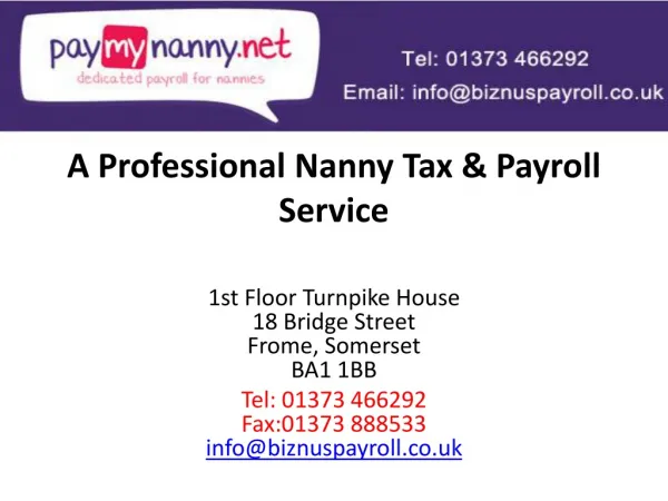 Nanny Tax Nanny