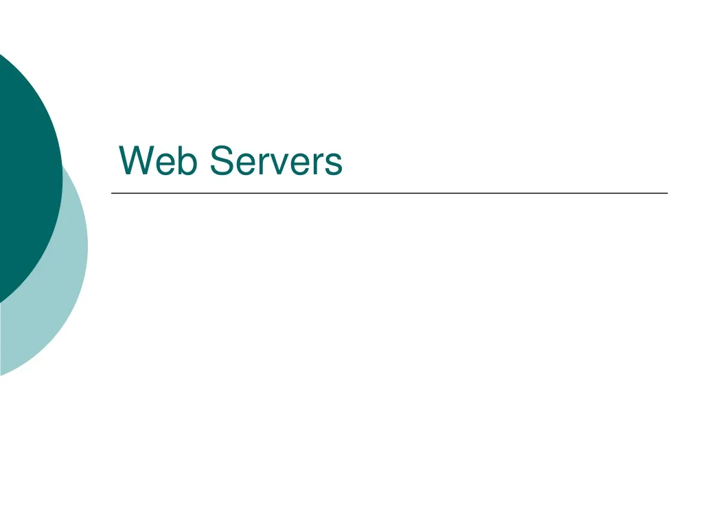 web servers