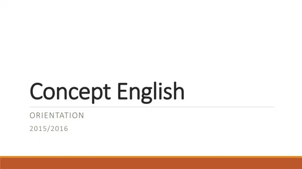 Concept English