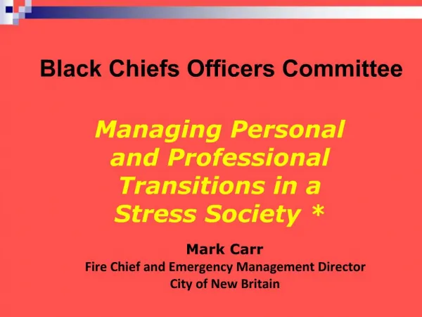 Black Chiefs Officers Committee