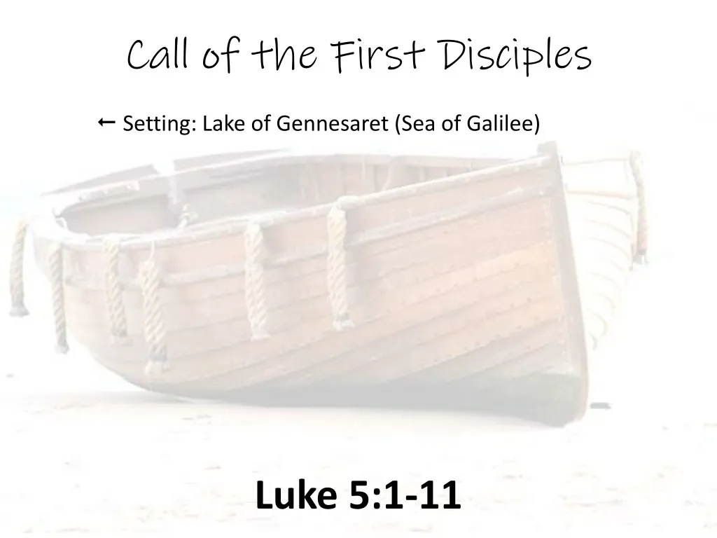 call of the first disciples