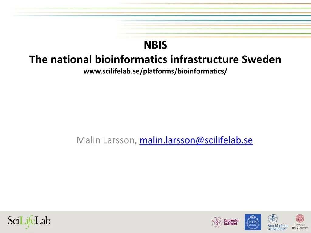nbis the national bioinformatics infrastructure sweden www scilifelab se platforms bioinformatics