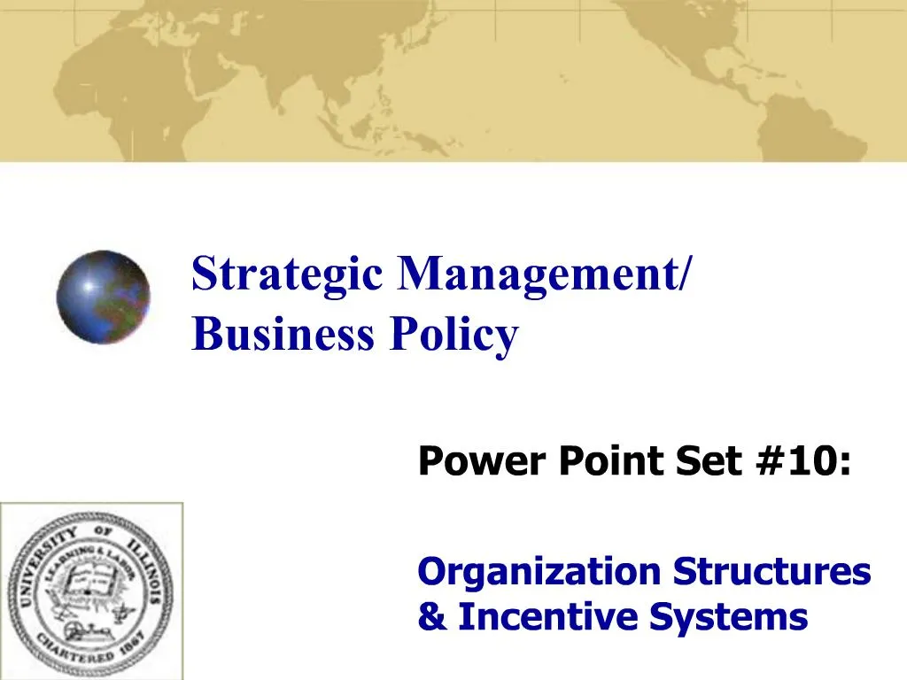 strategic management presentation ppt