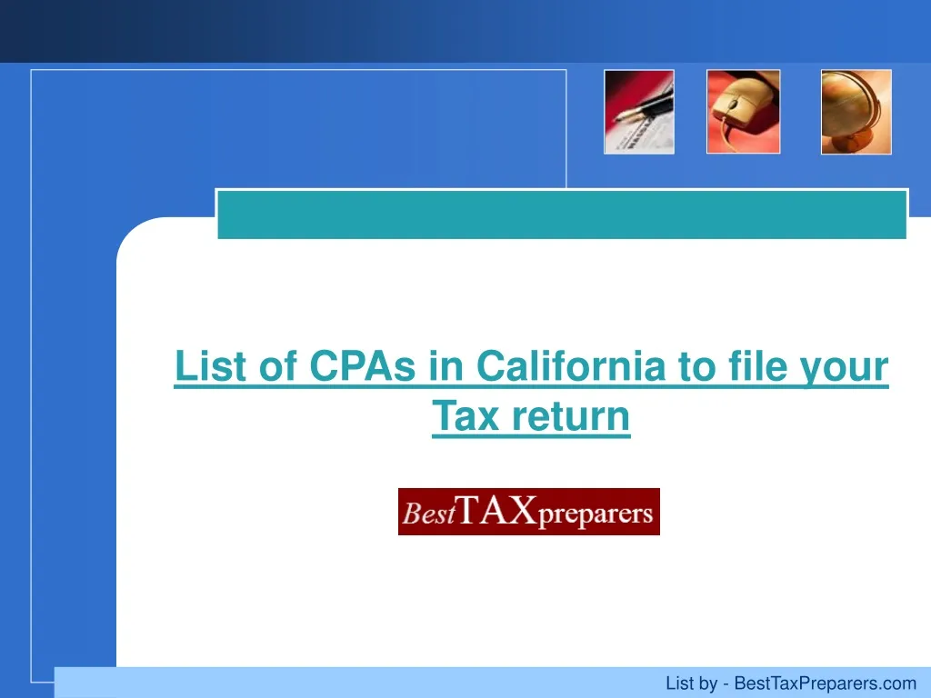 list of cpas in california to file your tax return