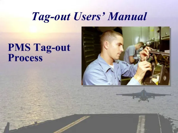Tag-out Users Manual
