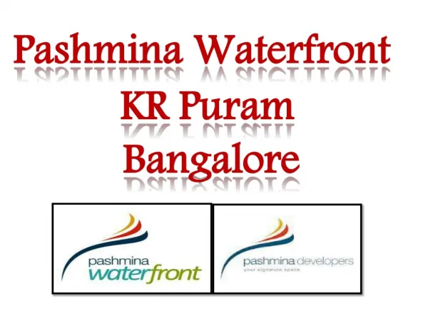 Pashmina new apartment KR Puram 09999620966