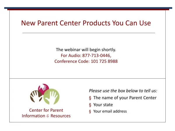 New Parent Center Products You Can Use