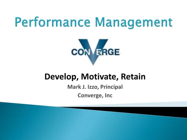 Performance Management