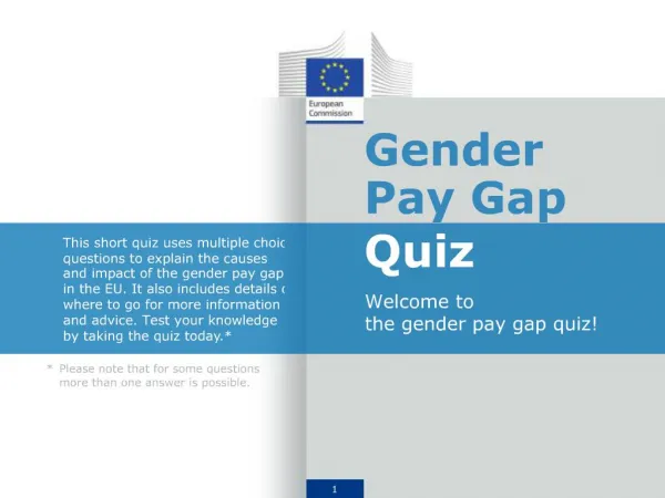 Gender Pay Gap Quiz