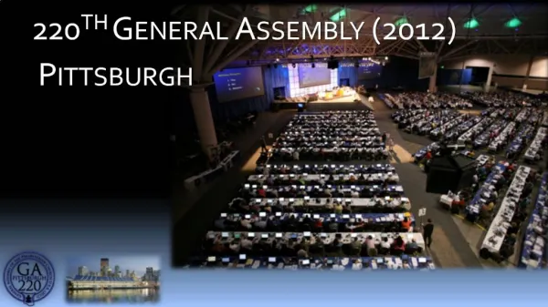 220th General Assembly 2012 Pittsburgh