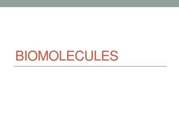 Biomolecules