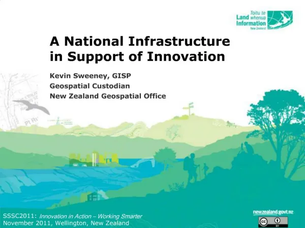 A National Infrastructure in Support of Innovation